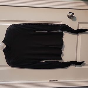 Shein sheer shoulder long sleeve